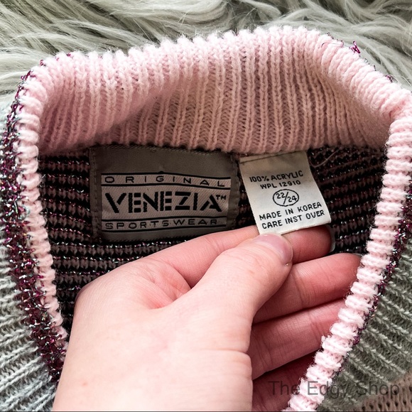 Venezia | Vintage Geometric Metallic Ugly Sweater - Picture 4 of 5